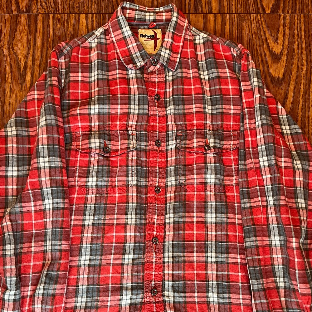 Relwen Seersucker Button Up